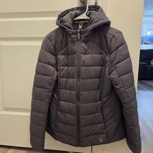 Spyder Women's Charcoal Puffer Jacket